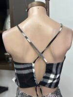 Top de crep cuadrado estampado - Imagen 2