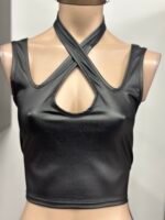 Top engomado musculosa cruzado - Imagen 7