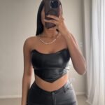 Top corset engomado