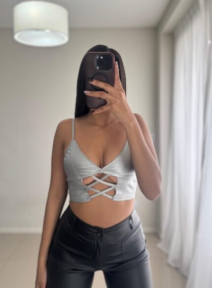 Top engomado cruzado