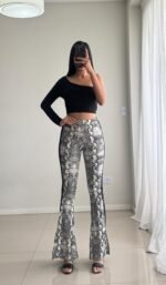 Pantalón Oxford estampado - Imagen 2