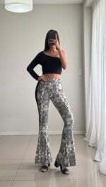 Pantalón Oxford estampado - Imagen 3