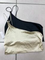 Top satén tira elástico