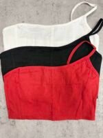 Top bengalina con 3 pinzas un solo hombro - Imagen 3