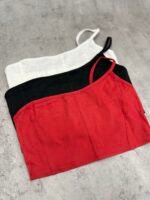 Top bengalina con 3 pinzas un solo hombro - Imagen 4