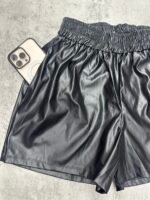 Short engomado cintura frunce - Imagen 3