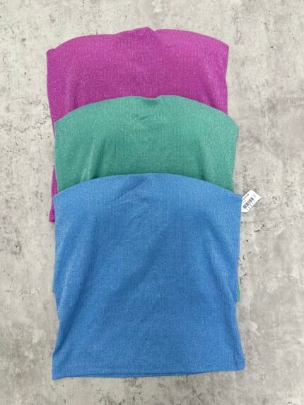 Top straple lurex armado