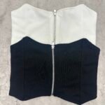 Top corset con cierre