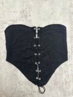 Top corset acordonado