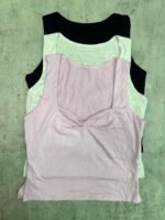 Musculosa  escote V frunce