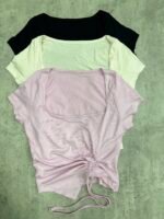 Remera frunce en punta - Imagen 3