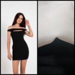 Vestido de crep abertura y mangas con dos pinzas completas - Imagen 2