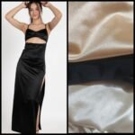 Vestido largo con abertura y frunce - Imagen 2