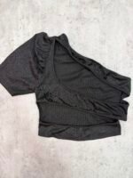 Top un hombro brillo