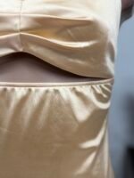 Vestido largo con abertura y frunce - Imagen 8