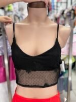 Top tull estampado cruzado - Imagen 2