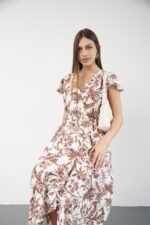 Vestido largo con volado - Imagen 2