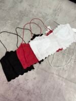 Top broderi acordonado