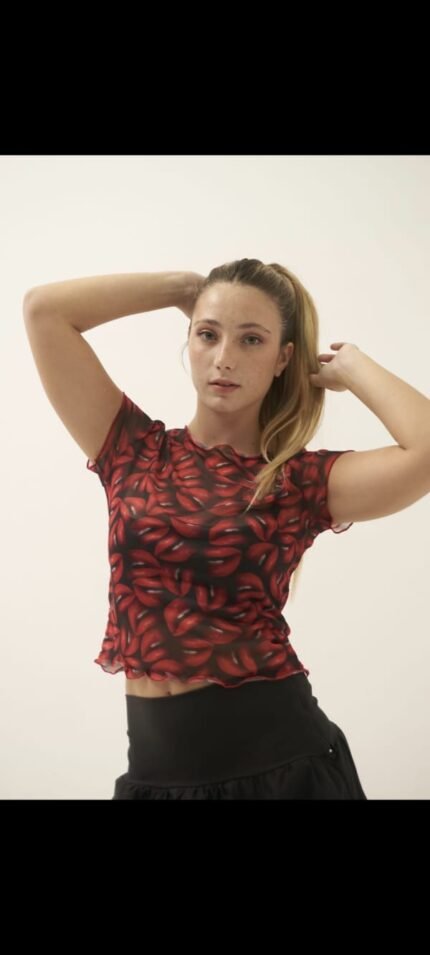 Remera boca micro tull