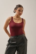 Body engomado fruncido breteles - Imagen 4